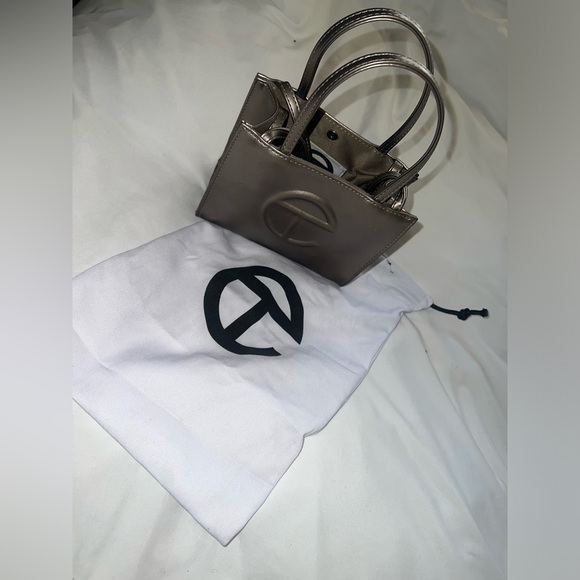 SOLD! Bronze TELFAR small/mini GENTLY USED - Picture 4 of 10